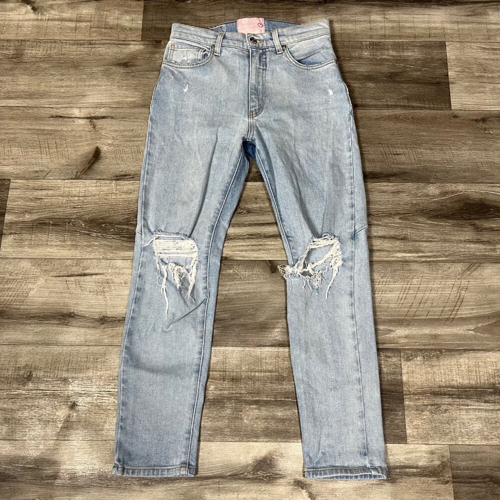 REVICE Venus Neverland Star Embroidered Skinny Jeans Blue Women’s Size 27